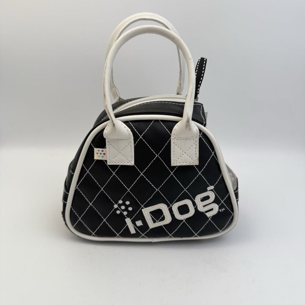 i-Dog Doggie Bag Carry Case Black White Quilted Purse 2006 VERY CLEAN